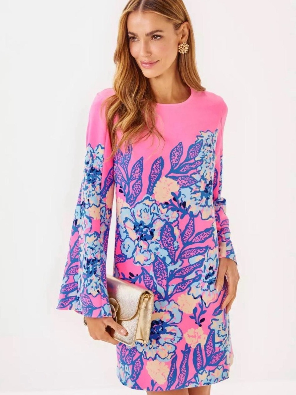 NWT Lilly Pulitzer Gwenlyn Dress Totally Koalafied Engl pink and blue dress
